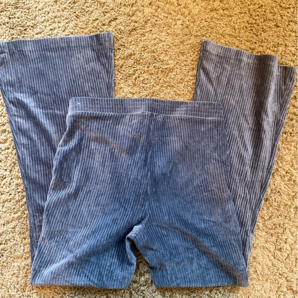 Aerie Blue Ribbed Pants - Picture 4 of 4